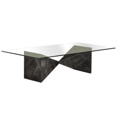A Studio Designed Argente Collection Coffee Table by Paul Evans