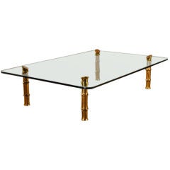 A 1960s Large Rectangular Glass Coffee Table