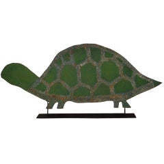 Large Folk Art Turtle Sculpture