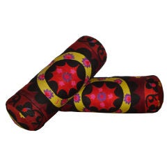 Bolster in Vintage Suzani Fabric
