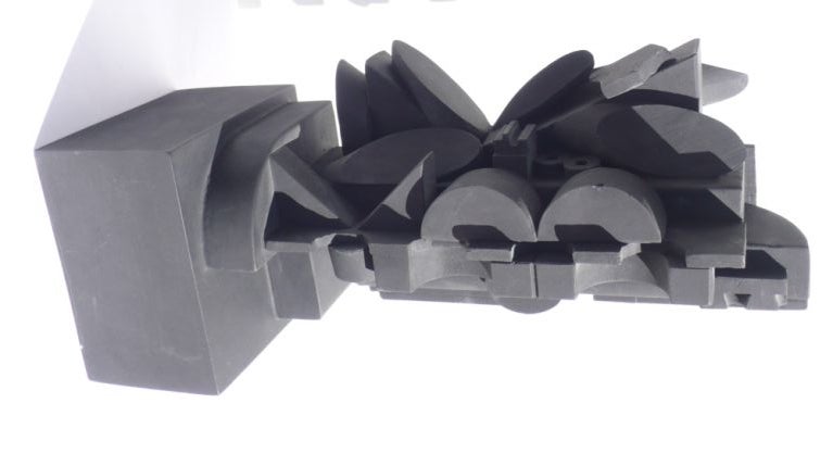 Louise Nevelson wood cut sculpture (The Dark Elipse)