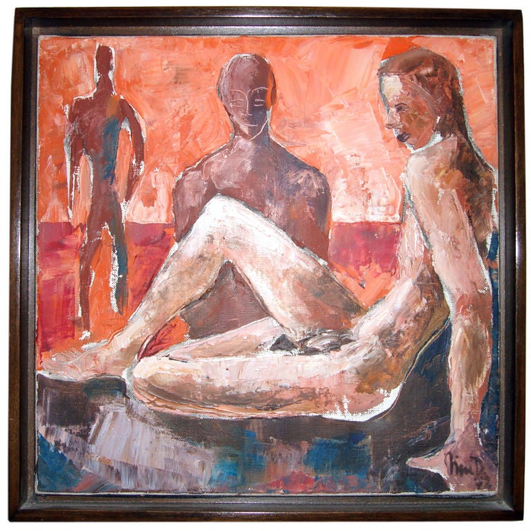 Painting "3 Male Nudes" For Sale