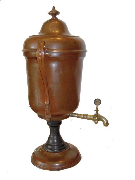 English Copper Holloware Samovar From Griffiths & Browett