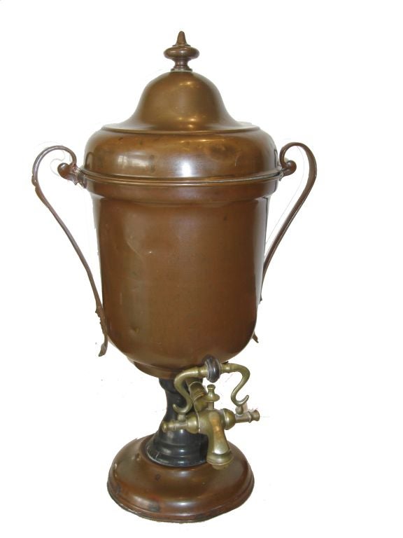 Iron & Copper samovar from coppermiths, Griffiths & Browett.