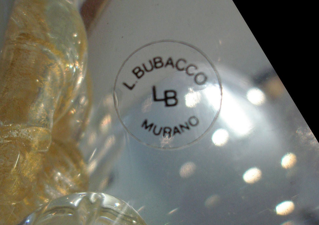 Late 20th Century Rare, Hand Pulled Murano Glass 
