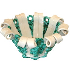 Sainte Radegonde Pottery Decorative Bowl (Dark Green)
