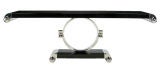 J. Wade Beam "Bearing" Granite & Chrome Console Table