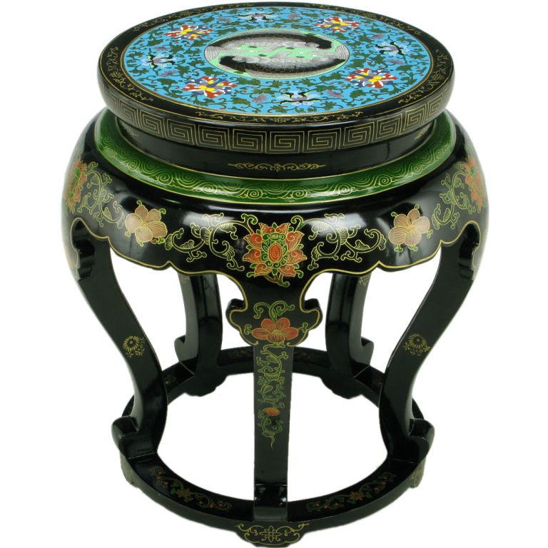 Asian Black Side Table 19 For Sale on 1stDibs