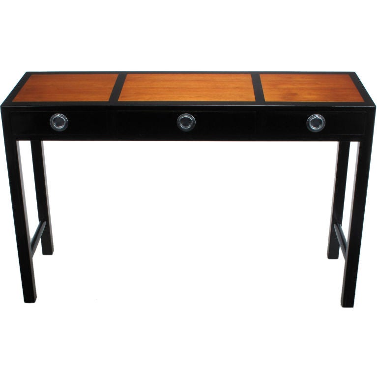 Edward Wormley Three-Drawer Mahogany 
Walnut Console