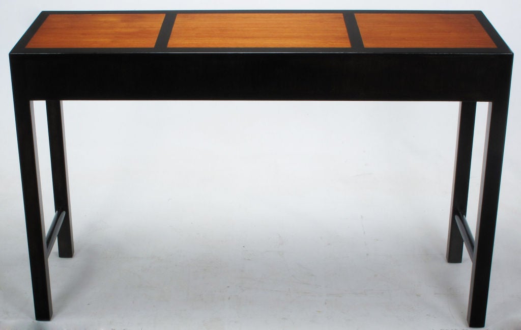 Edward Wormley Three-Drawer Mahogany & Walnut Console