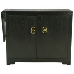 Micheal Taylor Custom Bar Cabinet With Built-In Refrigerator