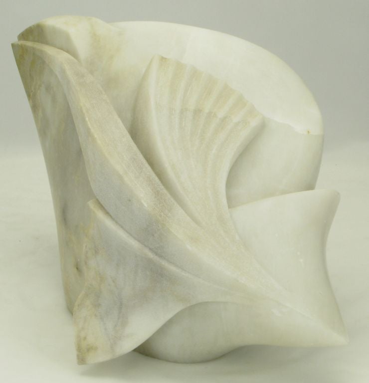 Kirk Tatom Alabaster Abstract Sculpture 3