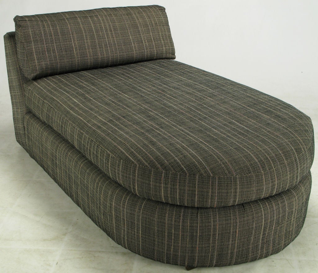 American Jay Spectre Studio Chaise Longue In Dark Gray Upholstery