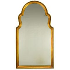 Moorish Style Gilt Wood And Gesso Mirror