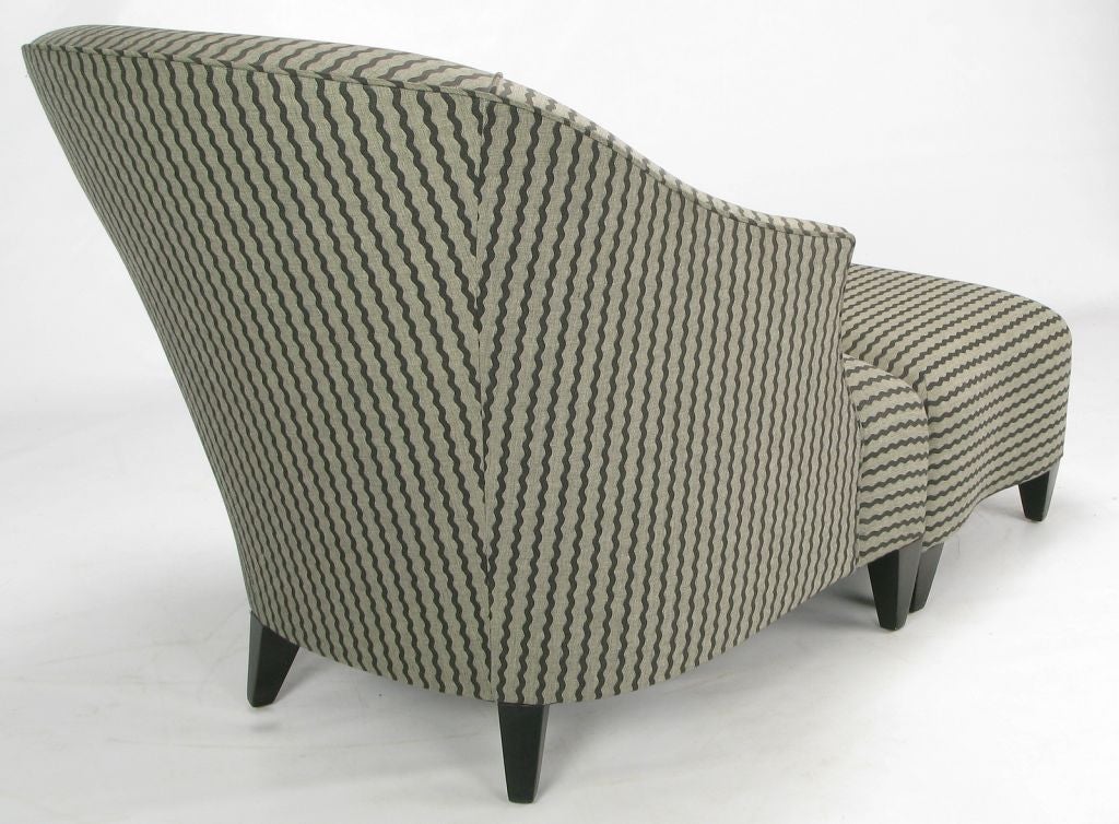 20th Century Donghia Lounge Chair & Matching Ottoman By John Hutton