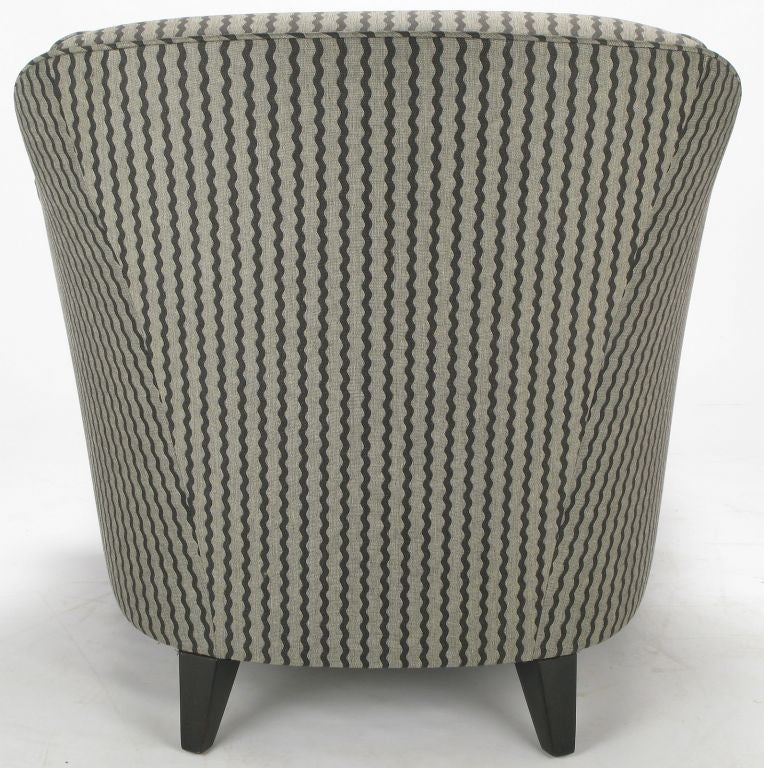 Wood Donghia Lounge Chair & Matching Ottoman By John Hutton