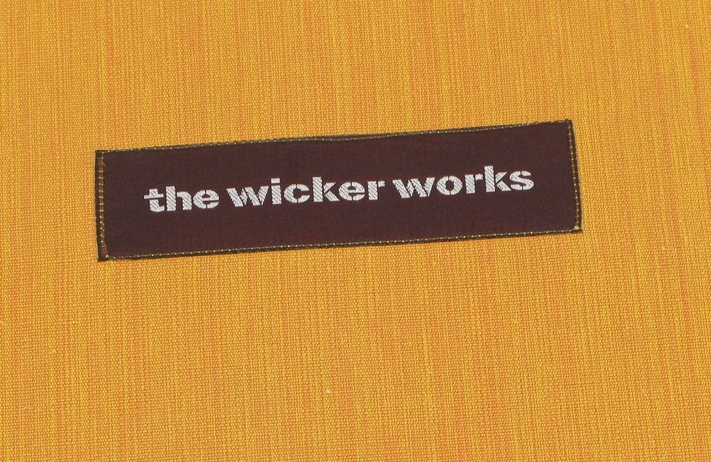 The Wicker Works Woven Rattan Barrel Back Lounge Chair & Ottoman 2