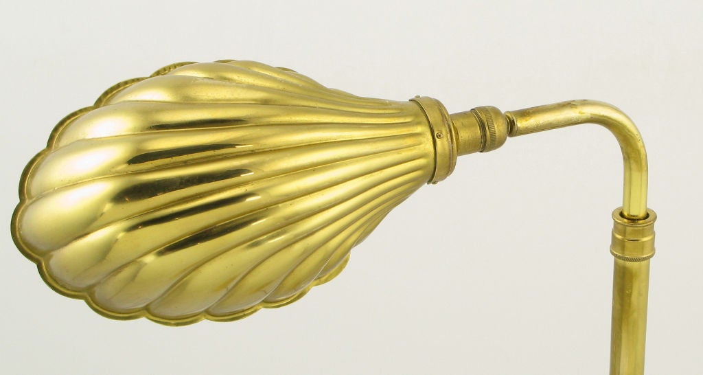 brass shell lamp
