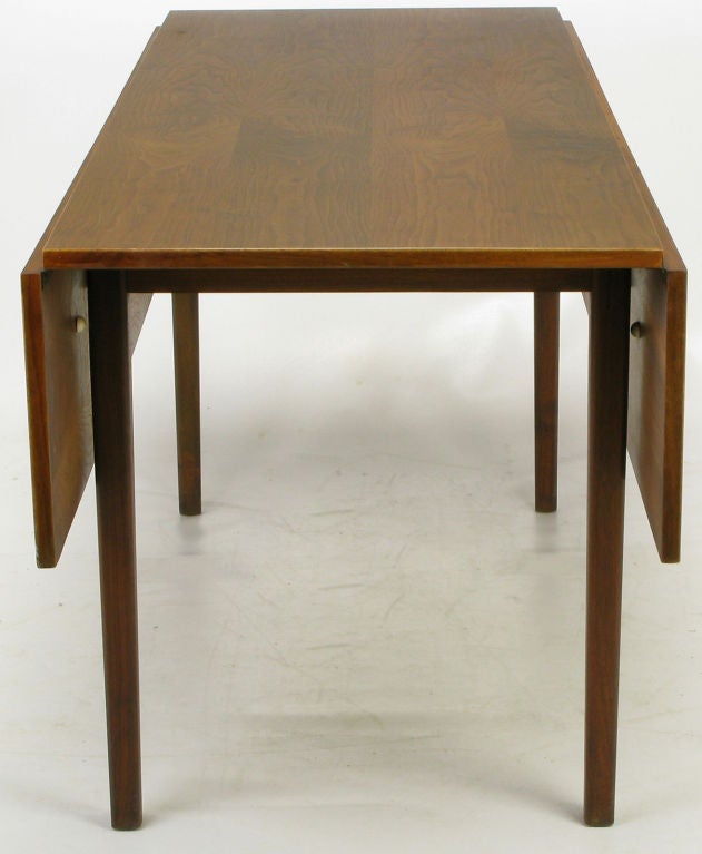 American Hibriten Walnut Dropleaf Dining Table For Sale