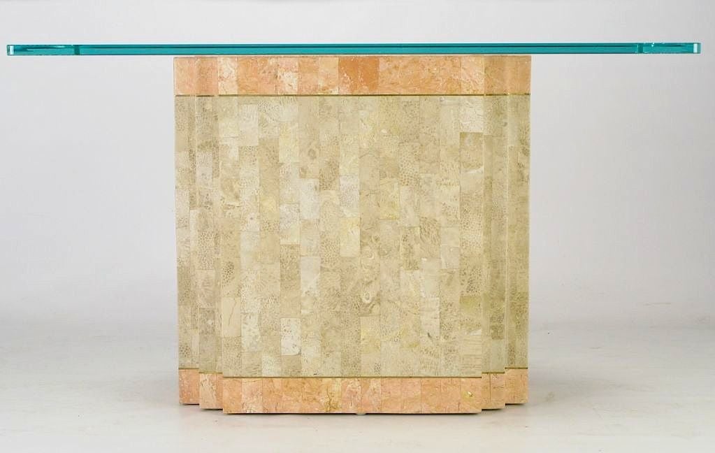 fossil stone dining table