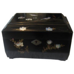 Japanese Lacquer and Inlaid Box