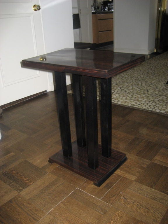 Mid-20th Century Makassar Side Table in the Deco Style