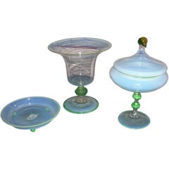 Retro Suite of mid 20th century Murano glass