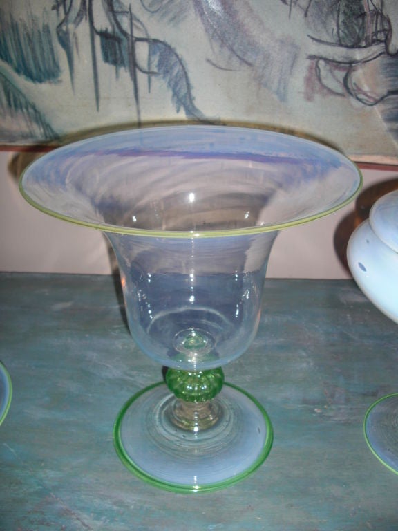 Suite of mid 20th century Murano glass