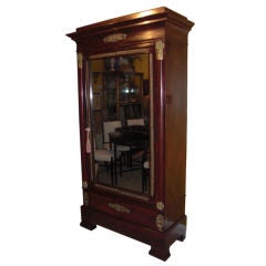 Quality mahogany Empire Style armoire
