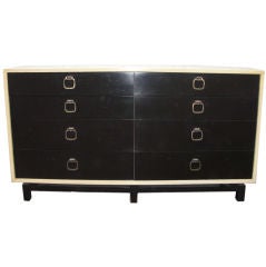 1950's  bi-color lacquered credenza by Modernage