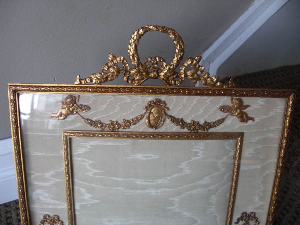 Fine quality  French gilt bronze photo frame