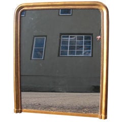 Large mid-19th century French overmantel mirror