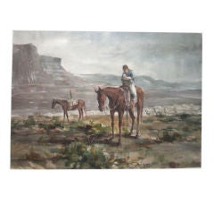 Vintage watercolor by Betty Lou Schlemm