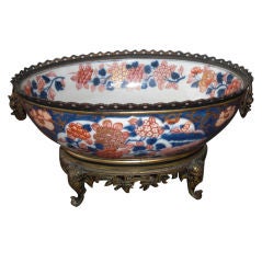 French ormolu mounted Imari center bowl