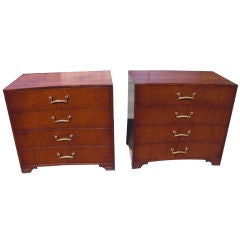 Pair of vintage  mahogany  chests of drawers by Grosfeld  House