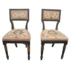Pair of continental neoclassical side chairs
