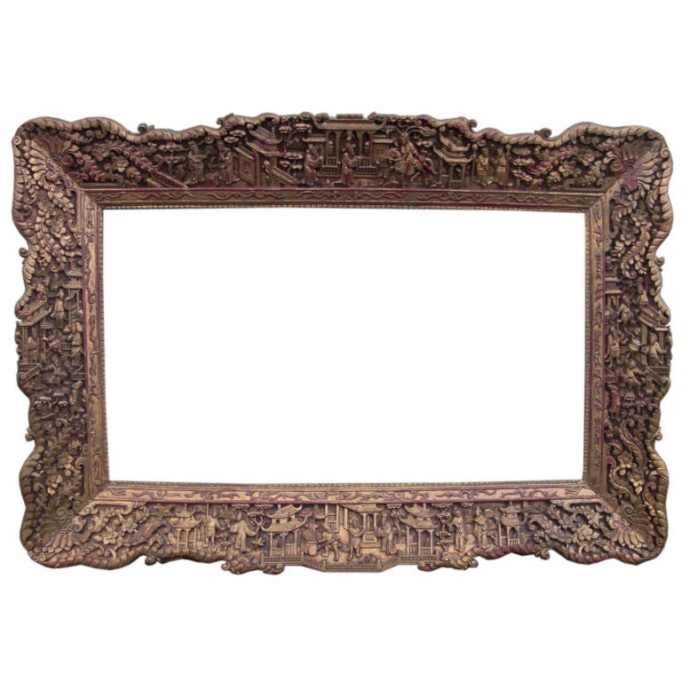 Outstanding 19th cent Chinese export frame