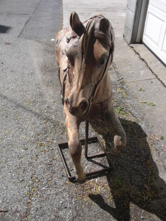 Late19th/early 20th century American Carousel horse For Sale 2