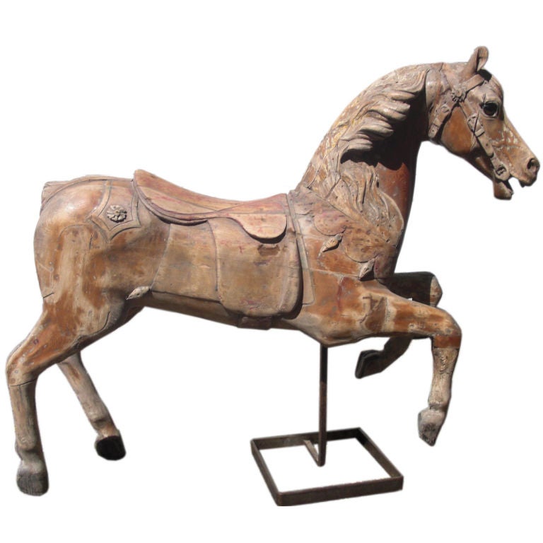Late19th/early 20th century American Carousel horse For Sale