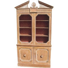 1940's neoclassical style bookcase / cabinet