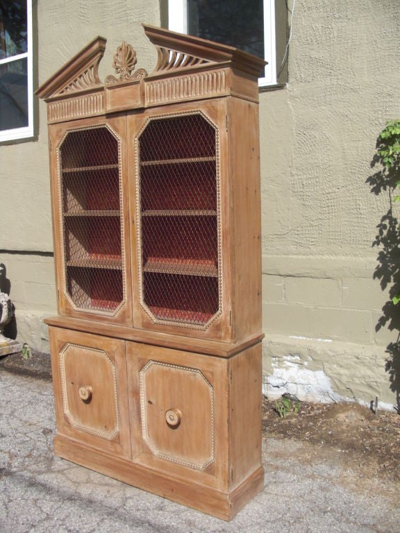 1940's neoclassical style bookcase / cabinet