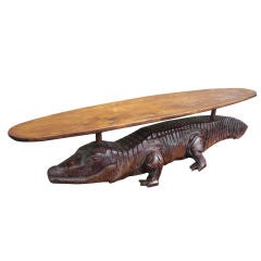 Folk art Alligator table