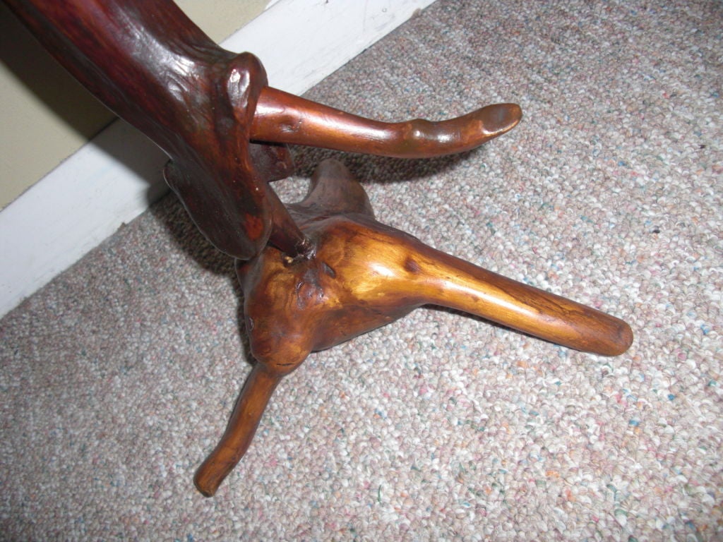Carved 1967 Tree Root Sculpture By Pranas Baltuonis