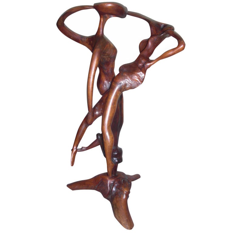 1967 Tree Root Sculpture By Pranas Baltuonis