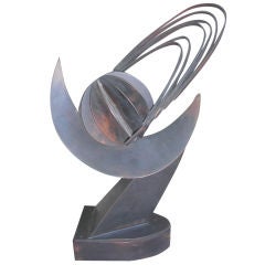 1960's Abstract Bronze Sculpture by Homer Gunn