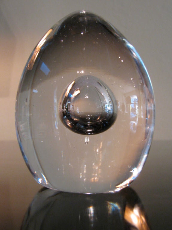 Barbini Art Glass Paperweight, signed 
