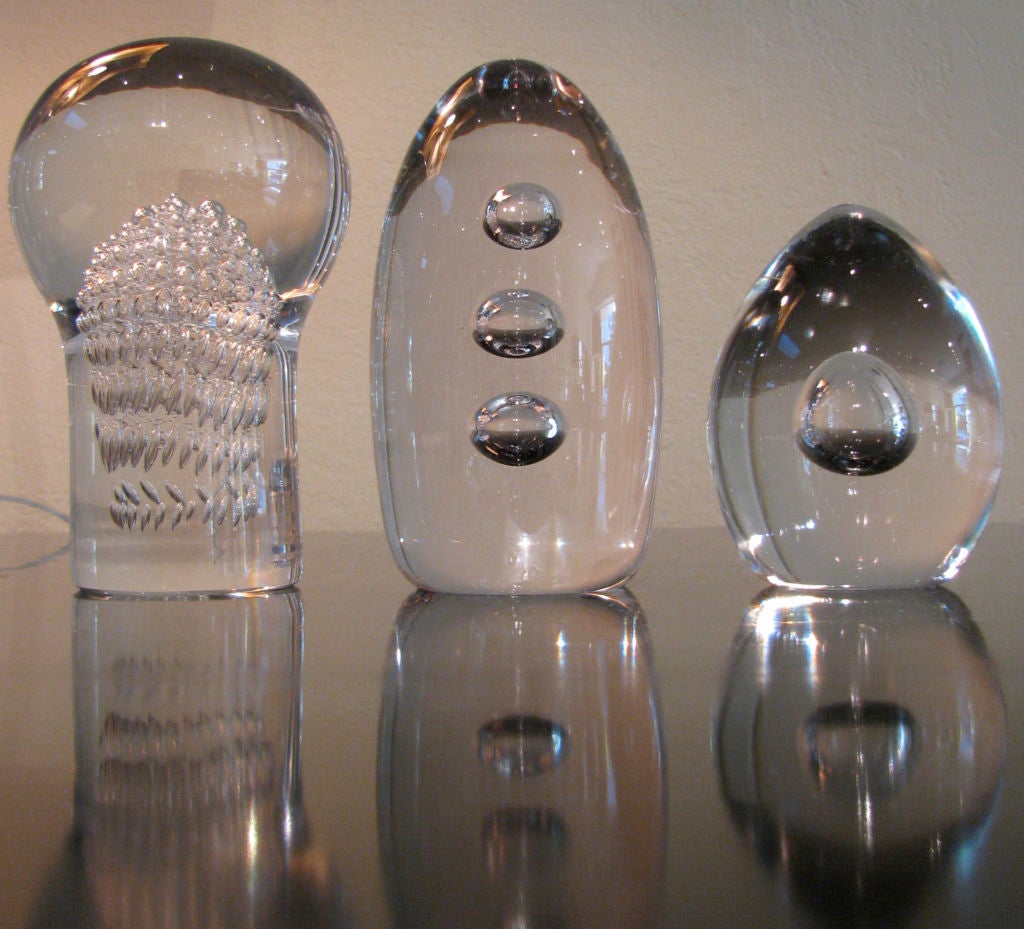 A pair of Vintage Italian Art Glass Paperweights 1