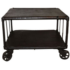 Vintage A Industrial Steel Cart/Table