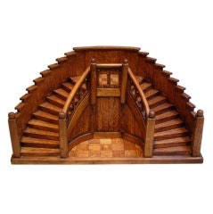 A Wooden Architectural Staircase Model