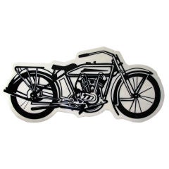 A Life-sized Lucite Motorcycle Artwork